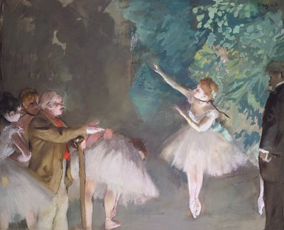 Balletrepetitie door Edgar Degas
